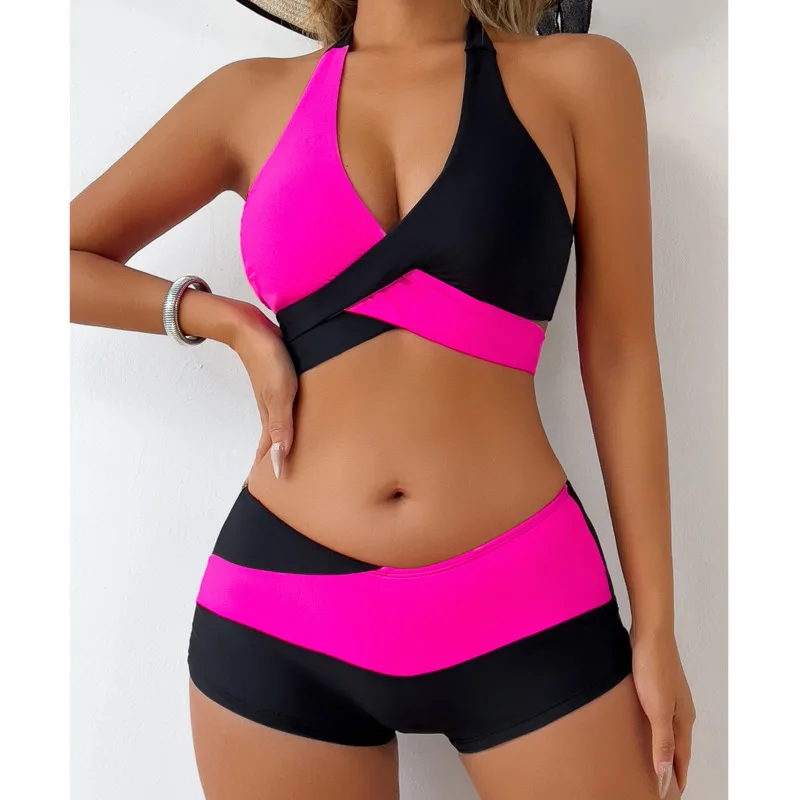 

New Sexy Swimsuits Tankini Set Female Two-piece Swimwear Push Up Beach Swim Wear Bathing Suits Pool Women's Swimming Suit 2025