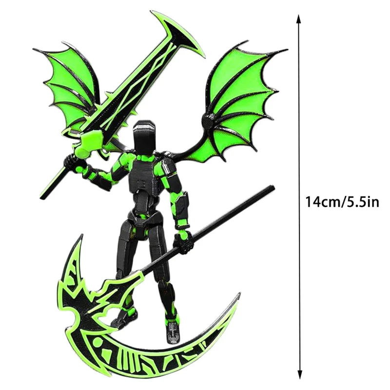 3D Printed Robot Action Figure Shapeshift Robot Multi-Jointed Movable Robot Action Figures Desktop Decor Kids Adult Toys Gift