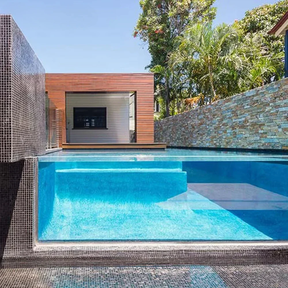 プール壁建設 20-300 ミリメートル 100 バージンルーサイトアクリルプールガラスパネル屋外スイミングプール用