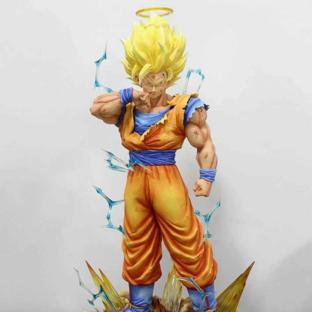 JG Studio Dragon BallZ Infinite Super Saiyan 2 Goku Form SSj3 11.81 بوصة/34 سنتيمتر يمكن أن تكون متوهجة حركة PVC معركة الشكل اللعب الهدايا