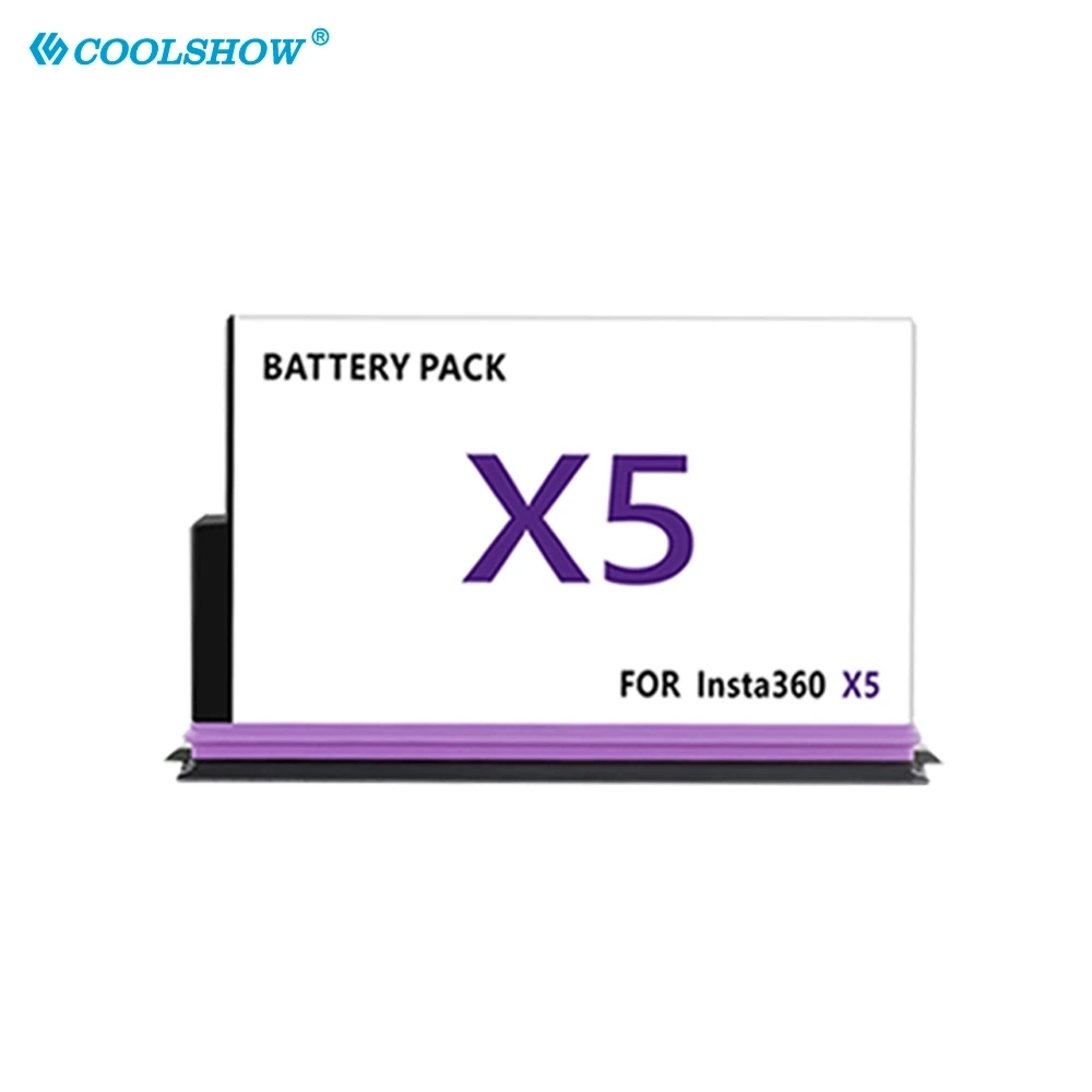 Battery For Insta 360 X5 Battery Box Camera 360 Panoramic Action Accessories 2800mAh For Insta360 X5 Batteries