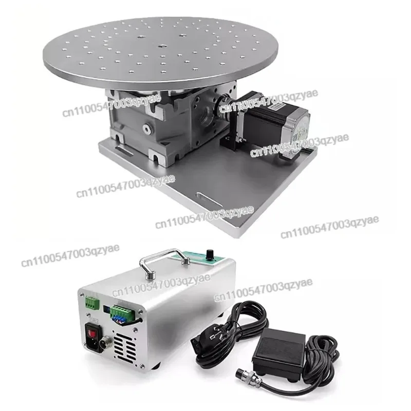 

FD-L300 Electric Rotary Table Diameter 300MM Multi-Station Rotating Workbench Rotation Shaft Load 30KG with Controller