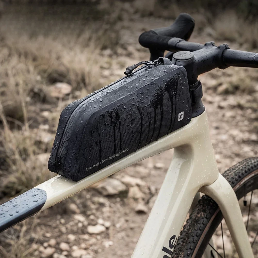 

2026 NEW Bike Top Tube Bag 1L Waterproof Cycling Frame Storage Luggage Backpacking For MTB Gravel Phone Bag Bike Accessories
