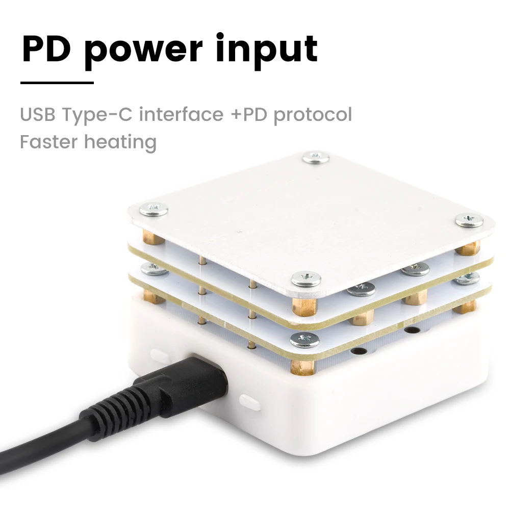 65W Mini Hot Plate SMD Preheater Preheating Rework Station PCB Board Soldering Desoldering Heating Plate LED Strip Repair Tool