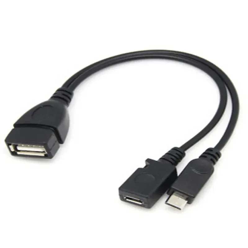Micro USB Port Terminal Spliter Otg Cable for Fire Tv 3 or 2nd Gen Fire Stick PC Hardware Cables Adapters Converter Extender