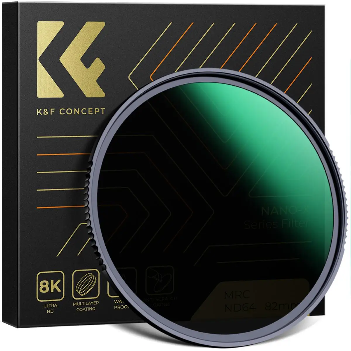 K&F Concept 67mm ND Filter Fixed ND64 ND1000 82mm 77mm Multi-coated Japan Optical Glass NANO-X 49mm 52mm 55mm 58mm 62mm 72mm