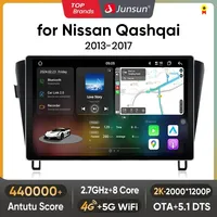 Junsun Wireless CarPlay Radio Multimedia For Nissan Qashqai J11 X-Trail 3 T32 2013-2017 Android Auto GPS autoradio Car