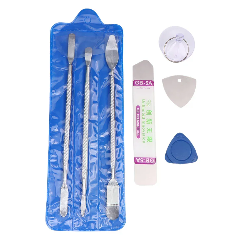 

Open and Repair Mobile Phones Easily - 7pcs Universal Metal Spudger Kit, Steel Pry Bar Hand Tools