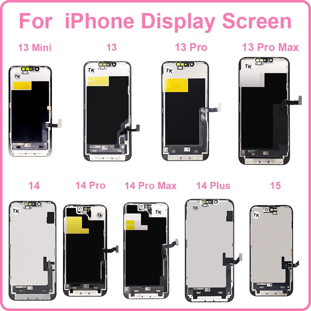 AAA +++ جديد OLED آيفون XS ماكس X XR LCD Incell آيفون 11 15 14 برو ماكس 13 Mini 12 Plus OLED عرض محول الأرقام مكون