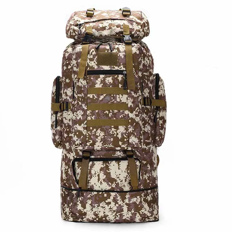 HDIRXG 100L Capacity Man Army Military Tactical Backpack Camouflage Outdoor Waterproof Climbing Backpack Hiking Travel Rucksack