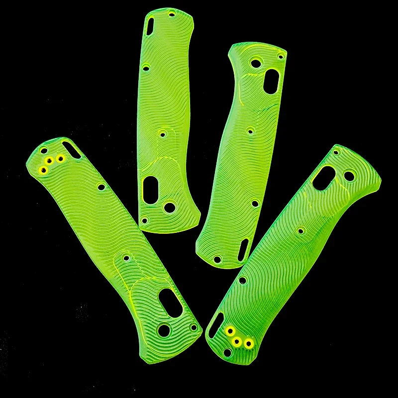 1 Pair Green Transparent Acrylic Handle Scales for Benchmade Bugout 535 Knives