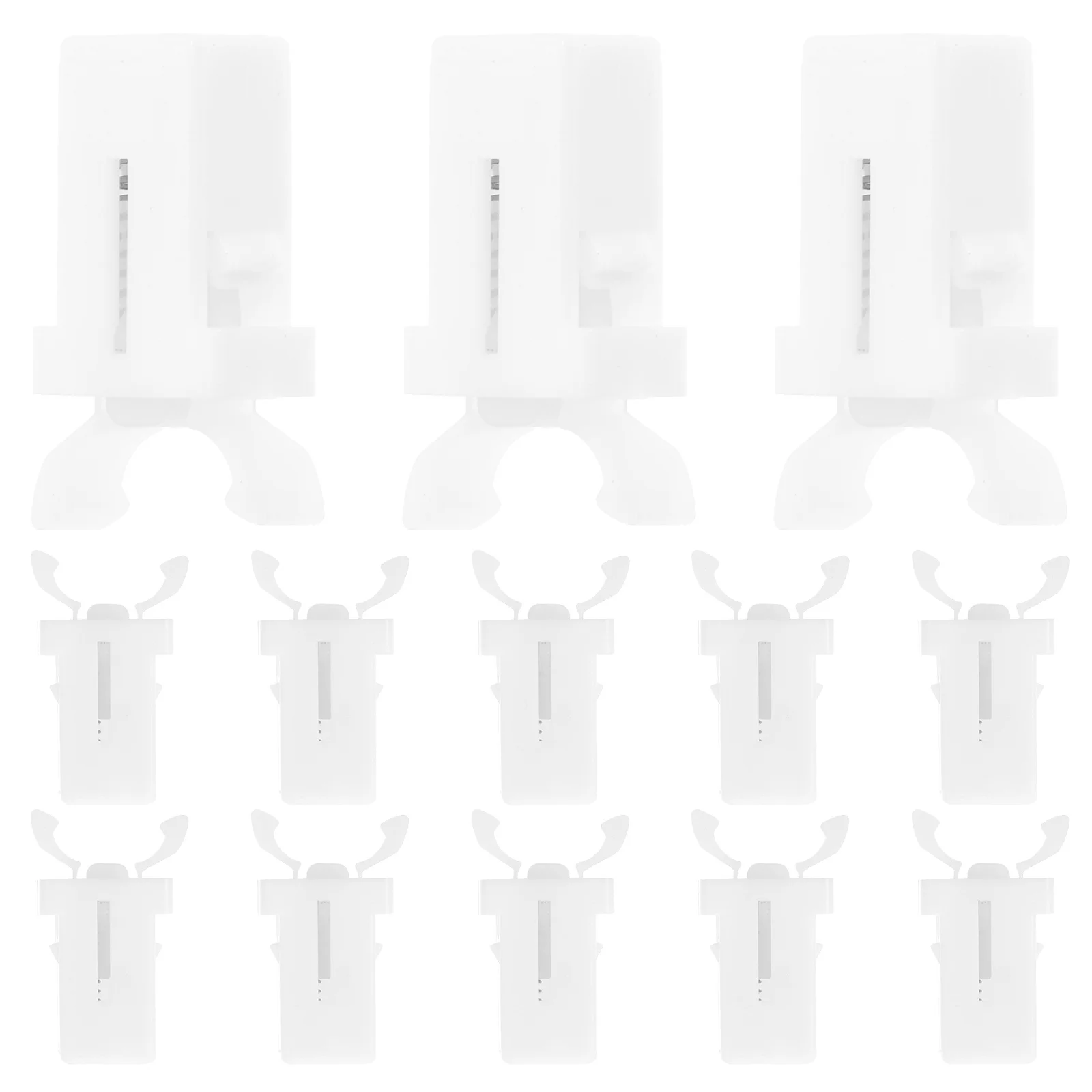 

20pcs Self-locking Spring Buckle Garbage Bin Lid Clasps Latches Push-type Can Bucket Buttons White Automatic Locking Mechanism