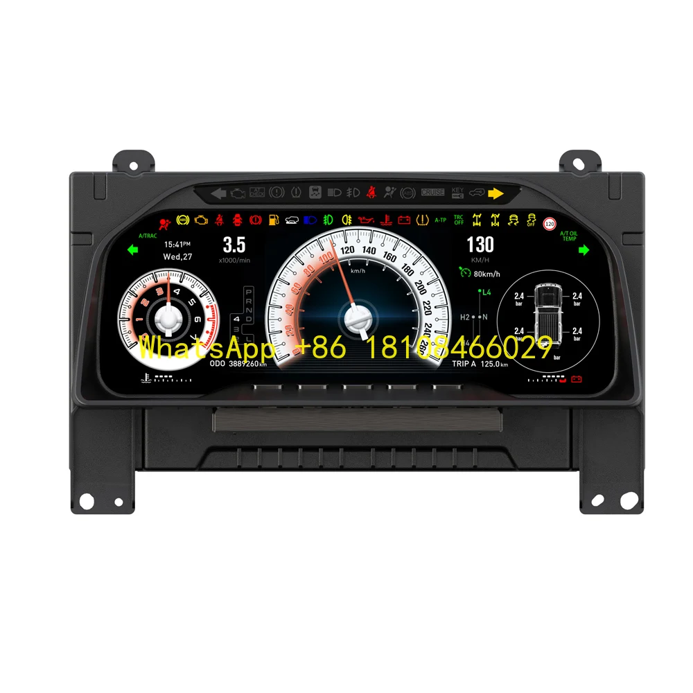 12.3 ''LCD لوحة القيادة لتويوتا LC 70/71/76/78/79 2007-2024 LCD أداة العنقودية LCD عداد المسافات الظاهري الرقمي العنقودية قمرة القيادة