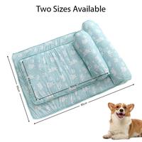Summer Ice Pad Dog Bed Large Dog Cooling Pet Mat Cat Puppy Sleep Nest For Small Medium Ice Silk Cool Mat Pet Kennel
