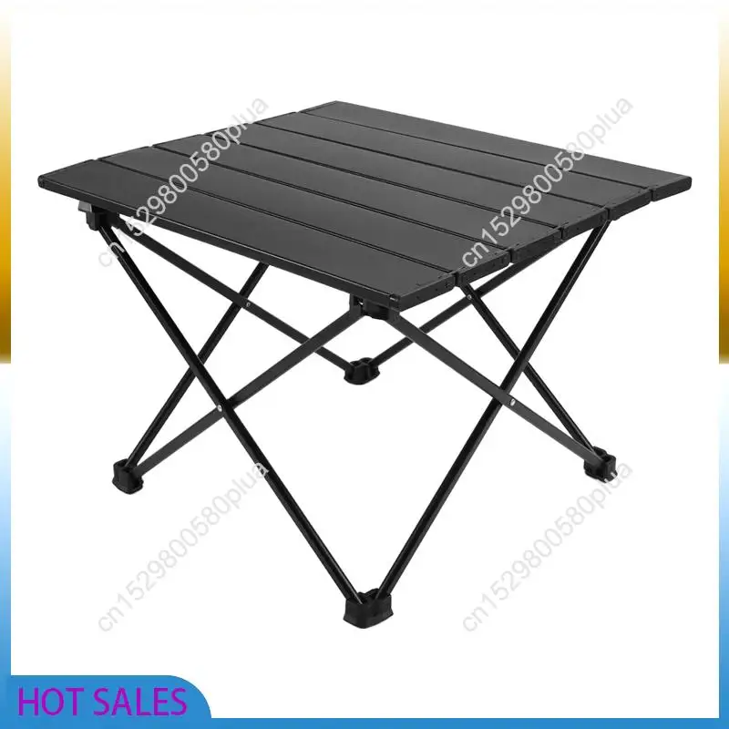 

AB31-Outdoor Camping Folding Table Party Picnic BBQ Foldable Desk High Strength Ultralight Aluminium Portable Table Black