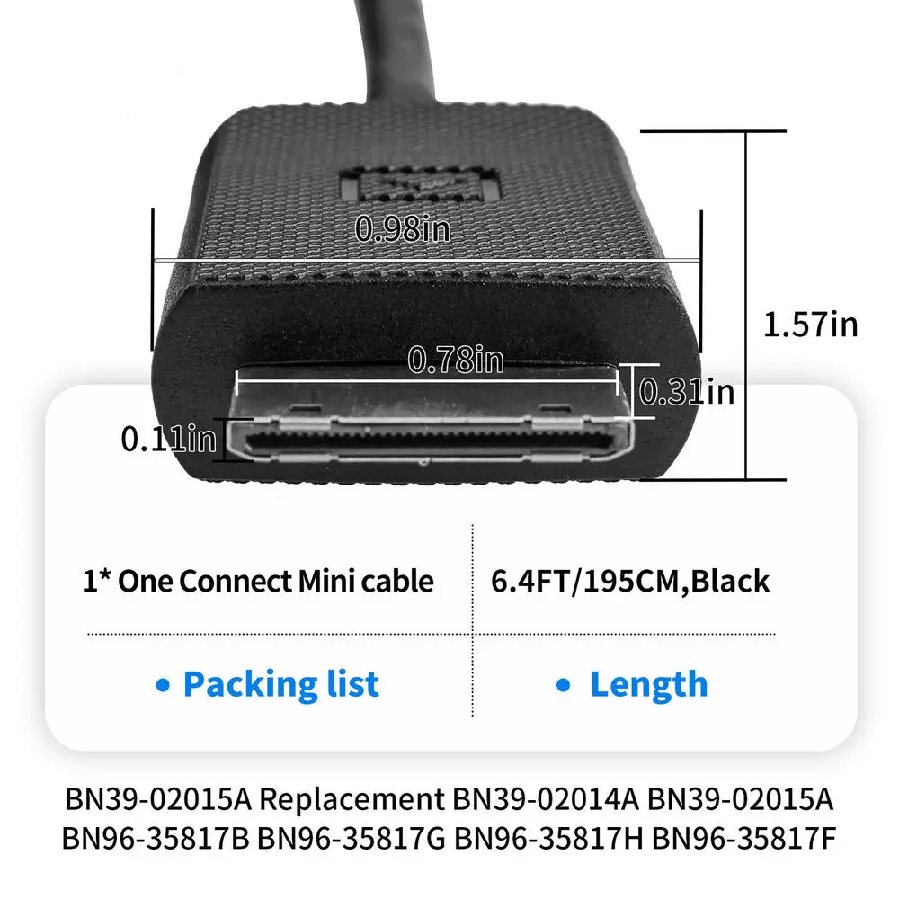 BN39-02015A BN96-35817B BN96-35817G One Connect Cable for  UN65JS8500F