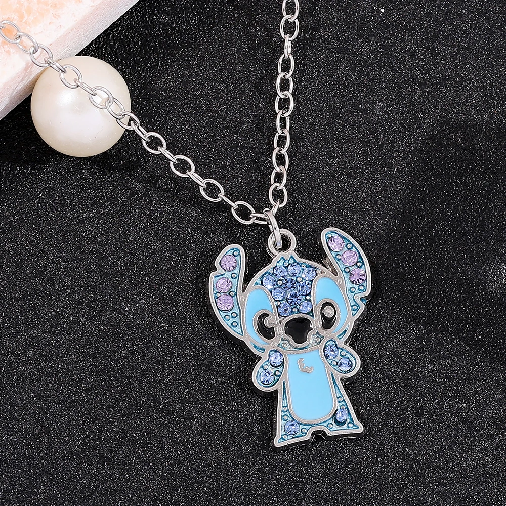 Disney Stitch Full Diamond - Sparkling Rhinestone Pendant, Lilo & Stitch Bling  for Women & Fans