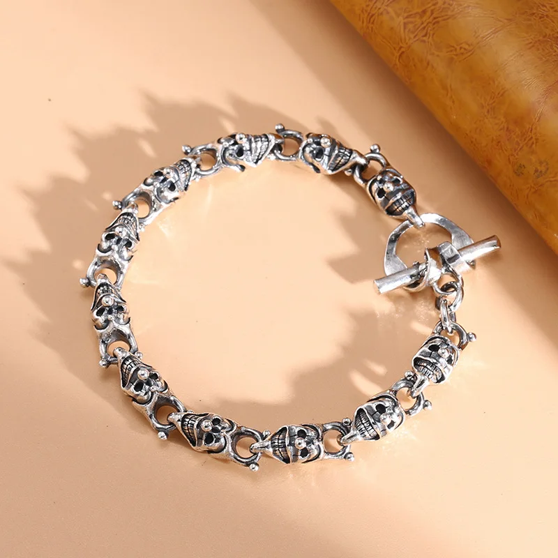 Bracciale in argento sterling S925 con un temperamento pagliaccio elegante e personalizzato gioielli fatti a mano di fascia alta e design di nicchia