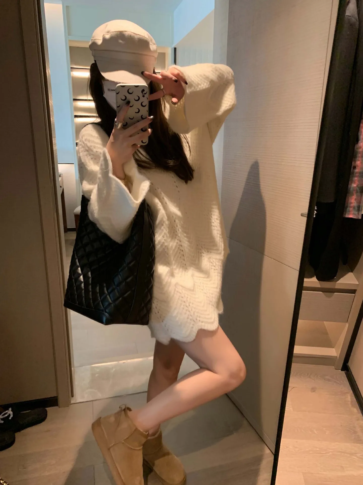 2024 Autumn New Korean Edition Sweet Three Dimensional Lace Hollowed Out Unique Design Loose Pullover Sweater for Women