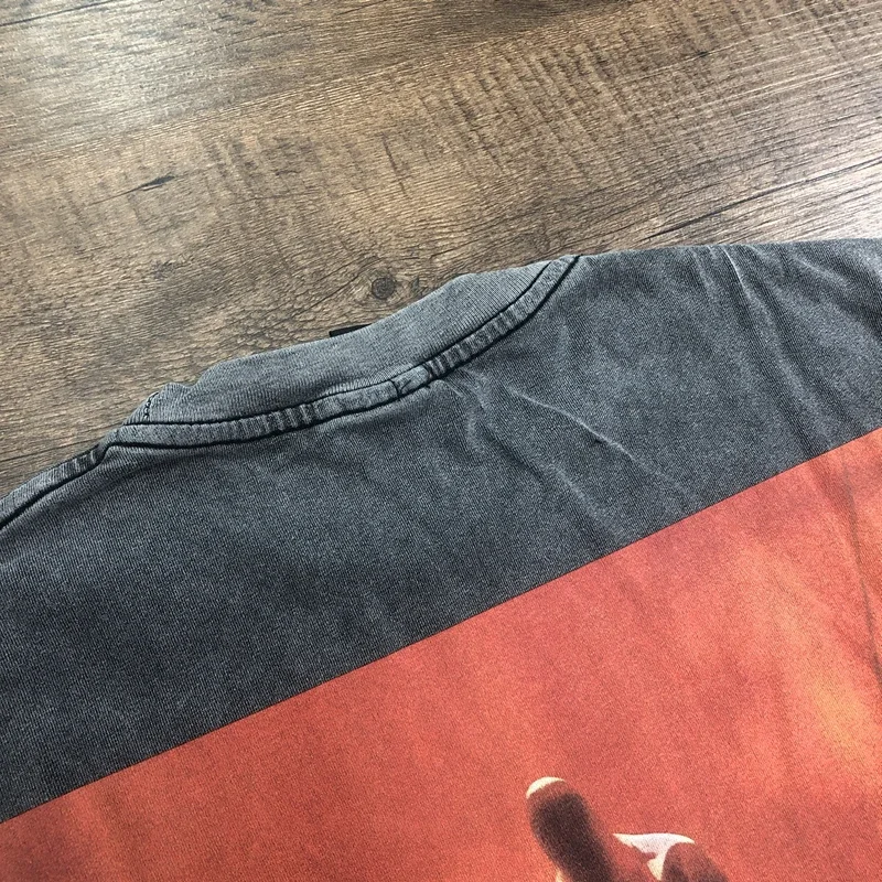 SAINT OF MICHAEL KANYE WEST Best Quality Streetwear Vintage Clothing Tops Summer Tee Loose Oversized 100%Cotton T Shirt Men