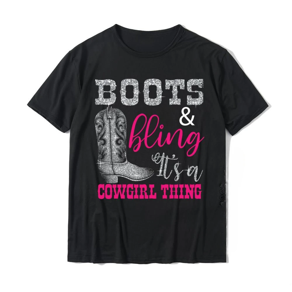 heavyweight Informal Funny Cowgirl Boots Bling Gift Cute Love Country Life Sweatshirt Tops For Men Cotton Design Oversized