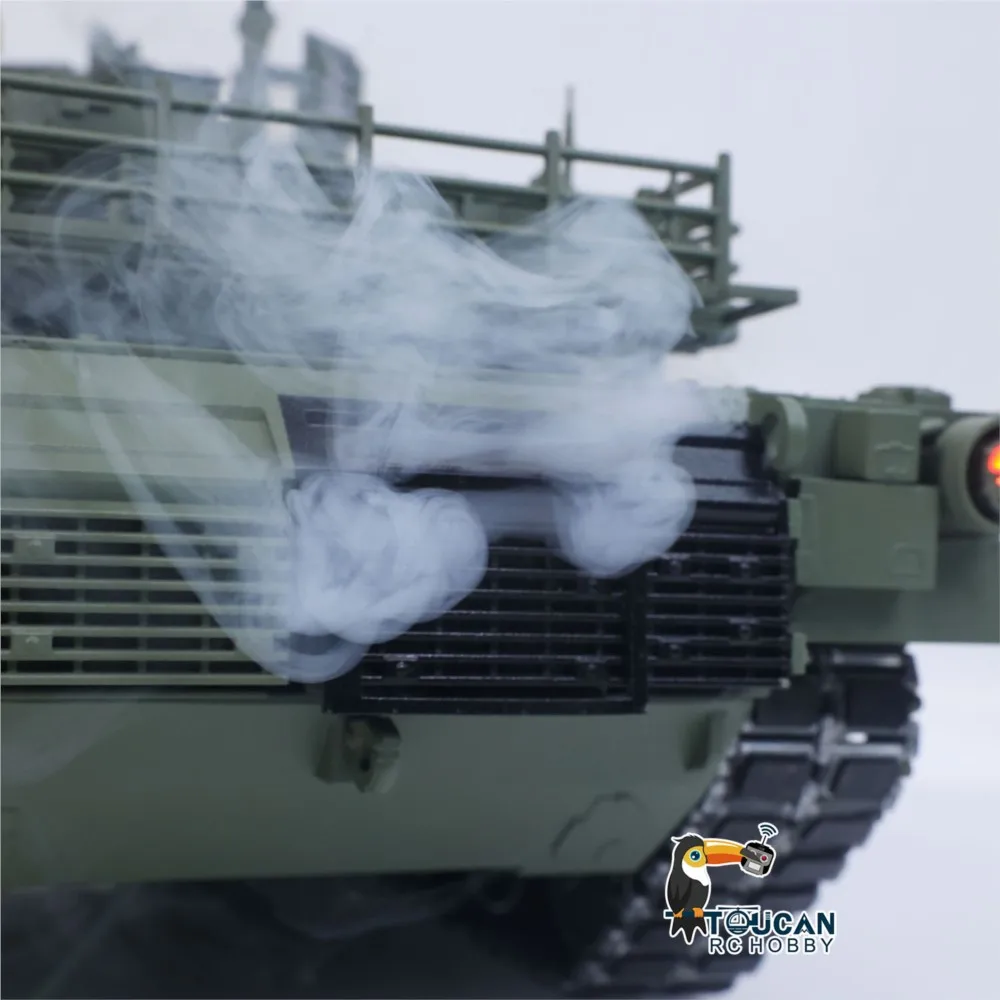 TOUCAN 1/16 メタルリモコン戦車 3918 エイブラムス M1A2 タスク II RC戦車 IR デュアルフローギアボックス砲塔 360度回転砲身反動