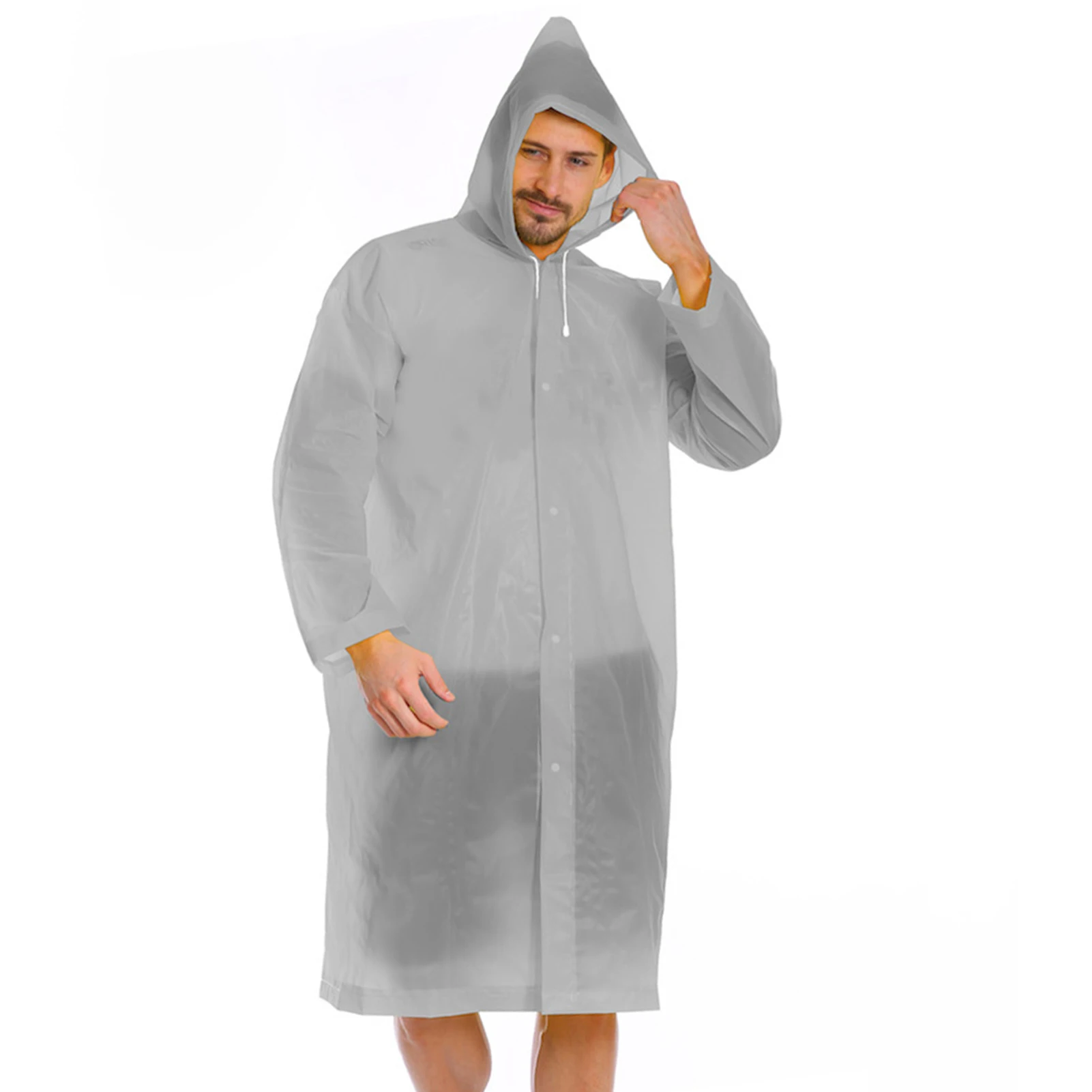 Ultraleichter Regenponcho, tragbarer wasserdichter Regenmantel für Herren und Damen, Zyklus-Regenschutz, Kapuzen-Regenmantel für Tourismus, Wandern, Angeln, Camp