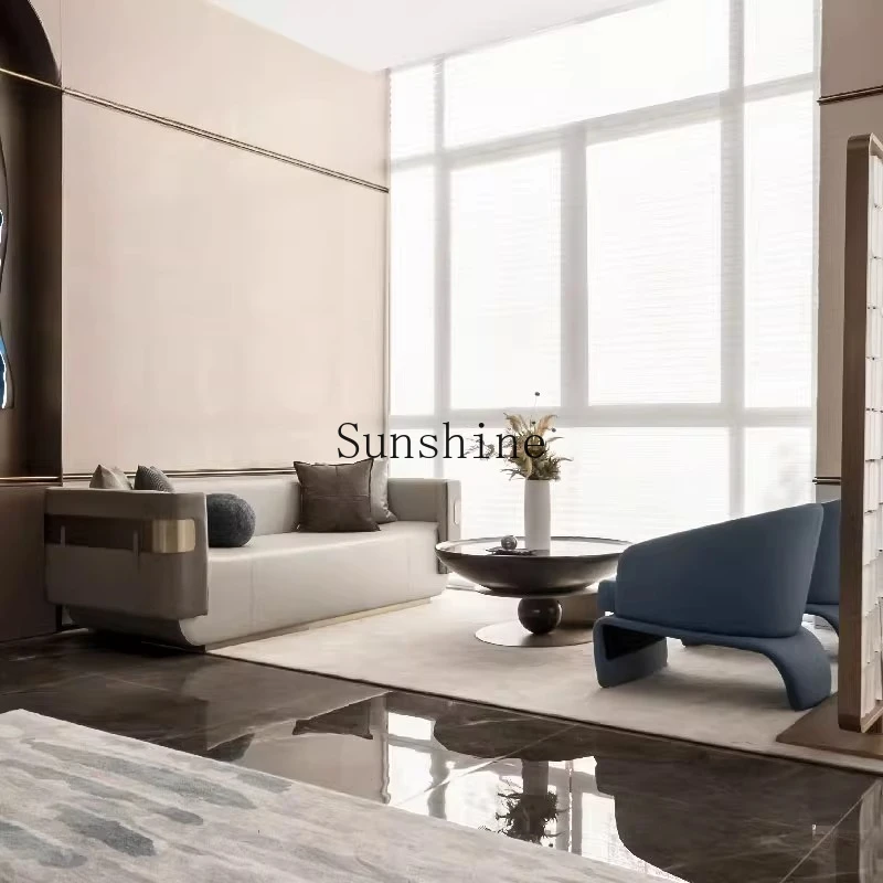 Hotel Modern Light Luxury Negotiation Sofa Combination Club Rest Area Reception Simple and high-end, customized