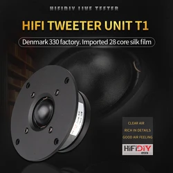 HIFIDIY T1-75 hifi 4 inch Tweeter Speaker Unit 330 Silk membrane 8OHM 30W home Film Treble Loudspeaker  94/100/104/110/116/120