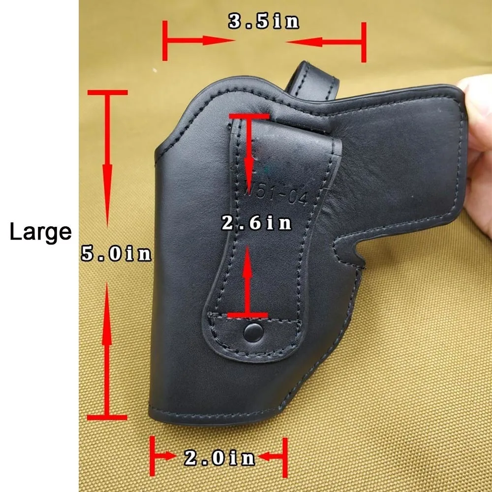 جلد البقر مسدس الحافظة جلد البقر Hangun الحافظة الادسنس اطلاق النار الصيد في الهواء الطلق الملحقات