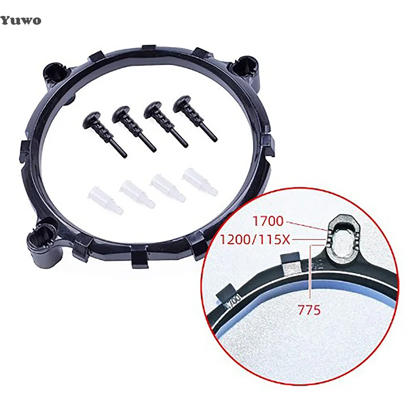

775-115X-1700 9 in1 CPU Cooler Fan Bracket PC Radiator Cooling Fans Heatsink Holder Base for LGA 775/1700/1200/1151