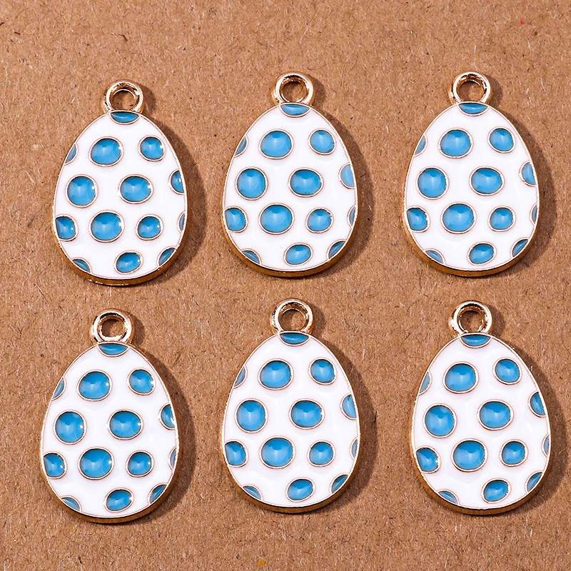 10 stücke Cartoon Emaille Tier Küken Ei Charme für Schmuck Machen Frauen Nette Tropfen Ohrringe Anhänger Halsketten DIY Handwerk Liefert – Detail 9