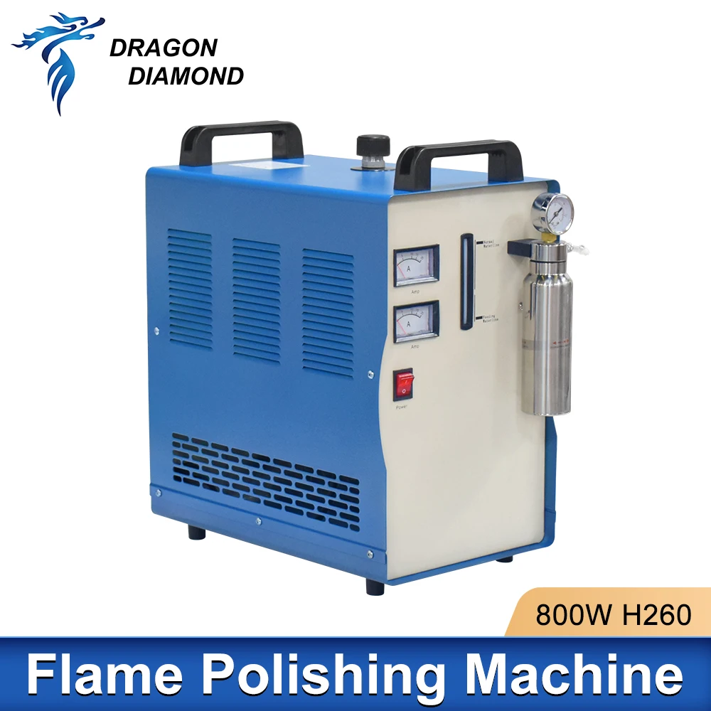 800W 220V Acrylic Flame Polishing Machine H260 Plexiglass Acrylic Electrolysis Water Welding Machine Hydrogen Oxygen Generator