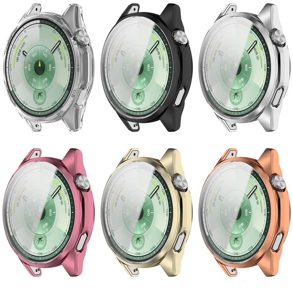 화웨이 워치 GT6 46mm용 TPU 보호 케이스 긁힘 방지 풀 프로텍션 스크린 프로텍터 범퍼 커버