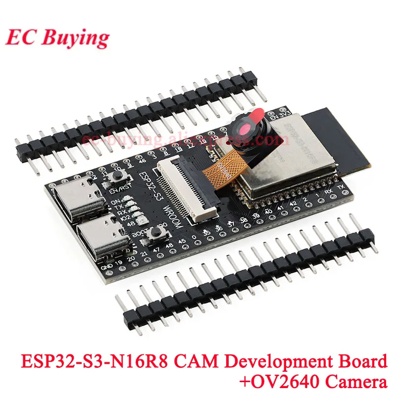 Płytka rozwojowa ESP32S3 NANO ESP32-S3 WROOM N16R8 CAM WiFi + BLE Bezprzewodowy Moduł WiFi 2.4G z Kamerą OV2640 OV5640 OV3660 — zdjęcie produktu 4