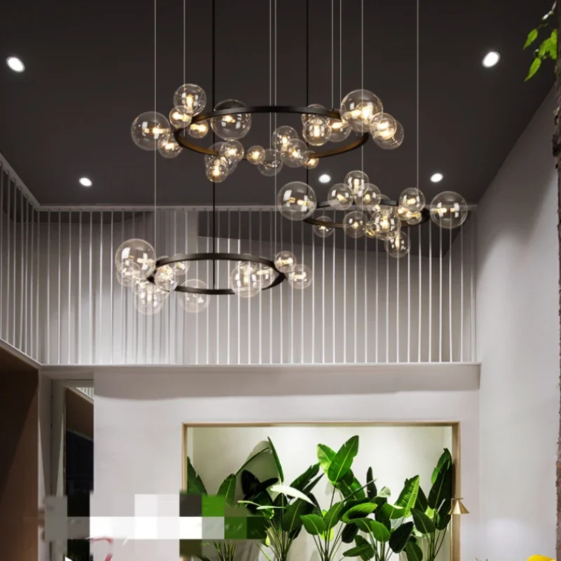 

Прозрачные белые стеклянные шаровые люстры для гостиной, столовой, спальни, дома, подвесные светильники, шнур, регулируемый, в комплект входит лампа G9, хорошая упаковка