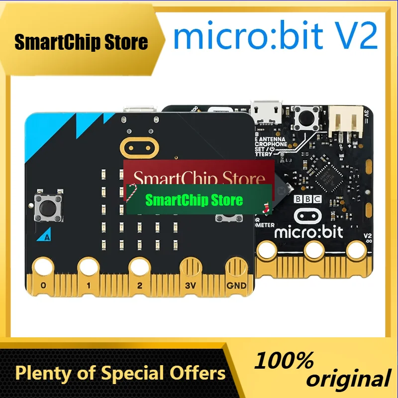 SmCpOriginal Arrival BBC Micro:bit V2 Microbit V2.2 Development Main Board Support Mind+ Graphical Programming Micro:Bit Go Ki