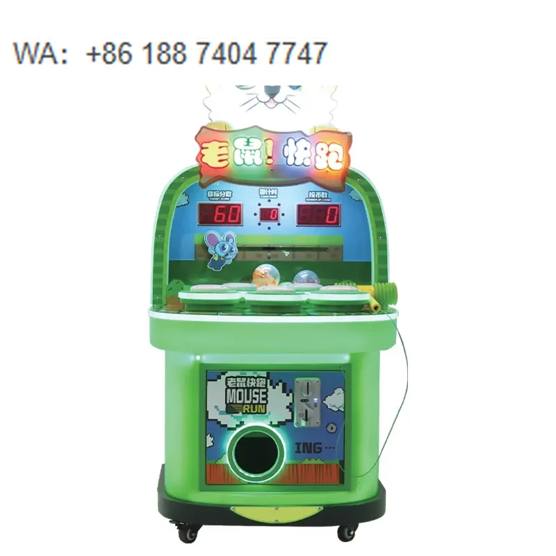 Banana Land Wholesale Crazy Frog Hammer Whack-a-Mole Toy Coin-Operated Indoor Kids Arcade Game Machine 1 Year Made Metal Plastic