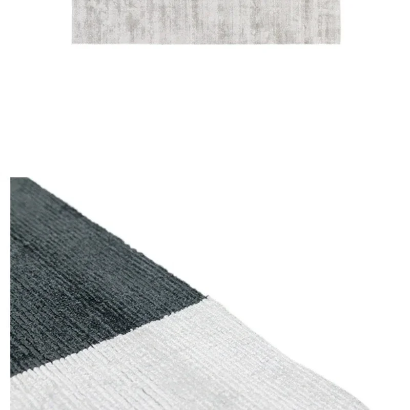 

Indian handmade tencel rubber-free cotton silk carpet, living room minimalist, sofa coffee table carpet