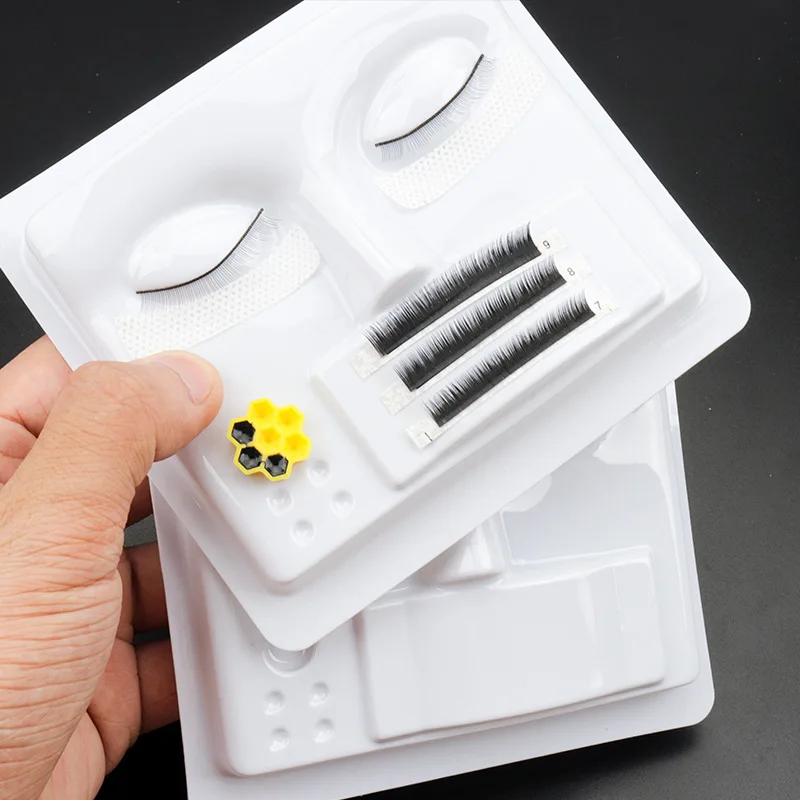 5Pcs Eyelash Extension Mannequin Head Practice Makeup Accessories For Beginner Lash Grafting Teaching Training Tools