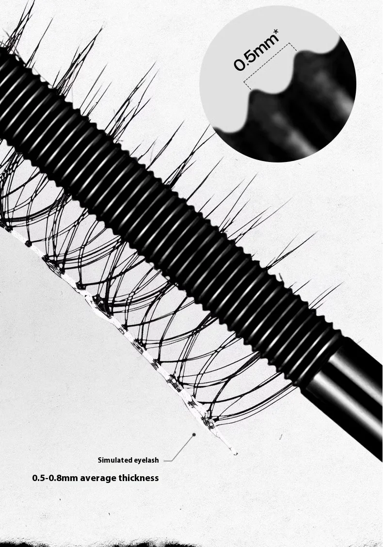 New Halloween Steel Tube Mascara Eyelash Primer Waterproof Long-Lasting Quick-Drying Sweat-Resistant, Lengthening Curling Fine