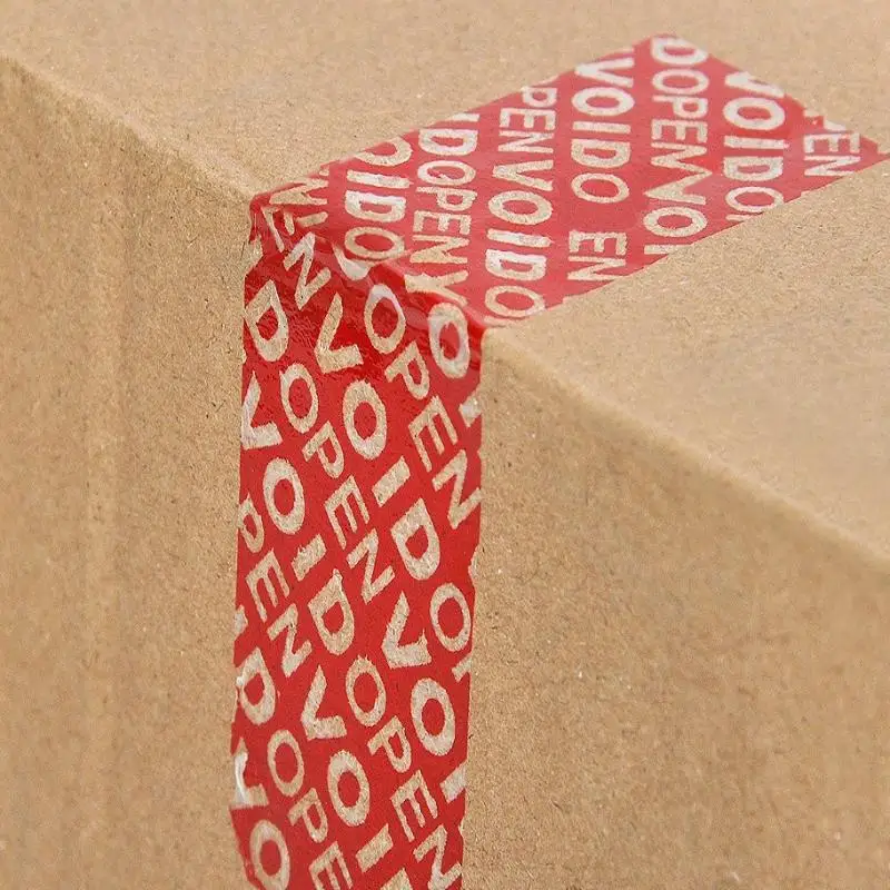 ❤️ 100PCS Total Transfer Tamper Evident Labels Security Warranty Void Stickers Red Blue 25*85 Mm Triple Serial Numbers Sticker - view 6