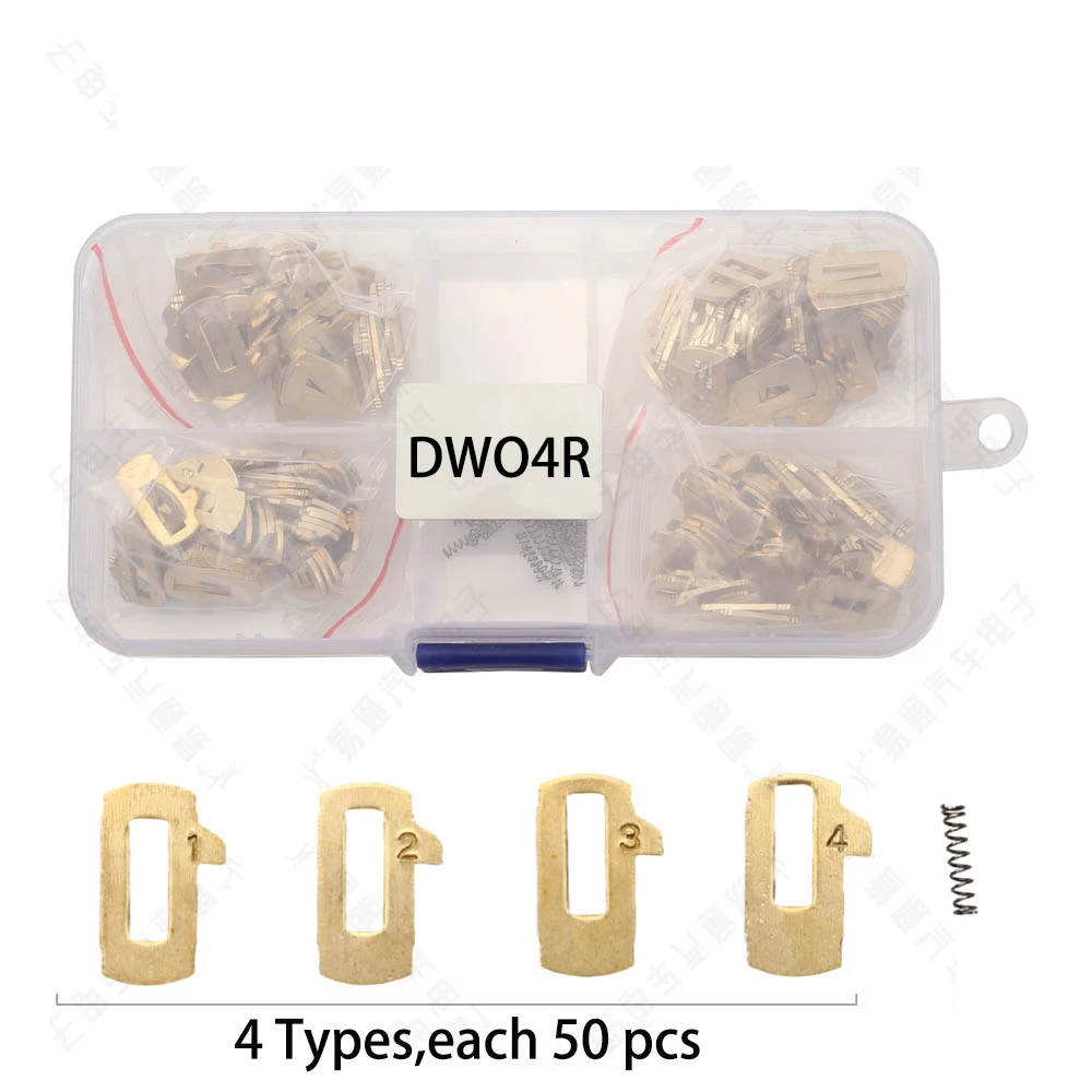 200PCS/LOT HU100 DWO4R GM37 Car Lock Plate For Chevrolet Opel GMC Buick Regal GL8 Inner Milling Car key Lock Read Set Kits