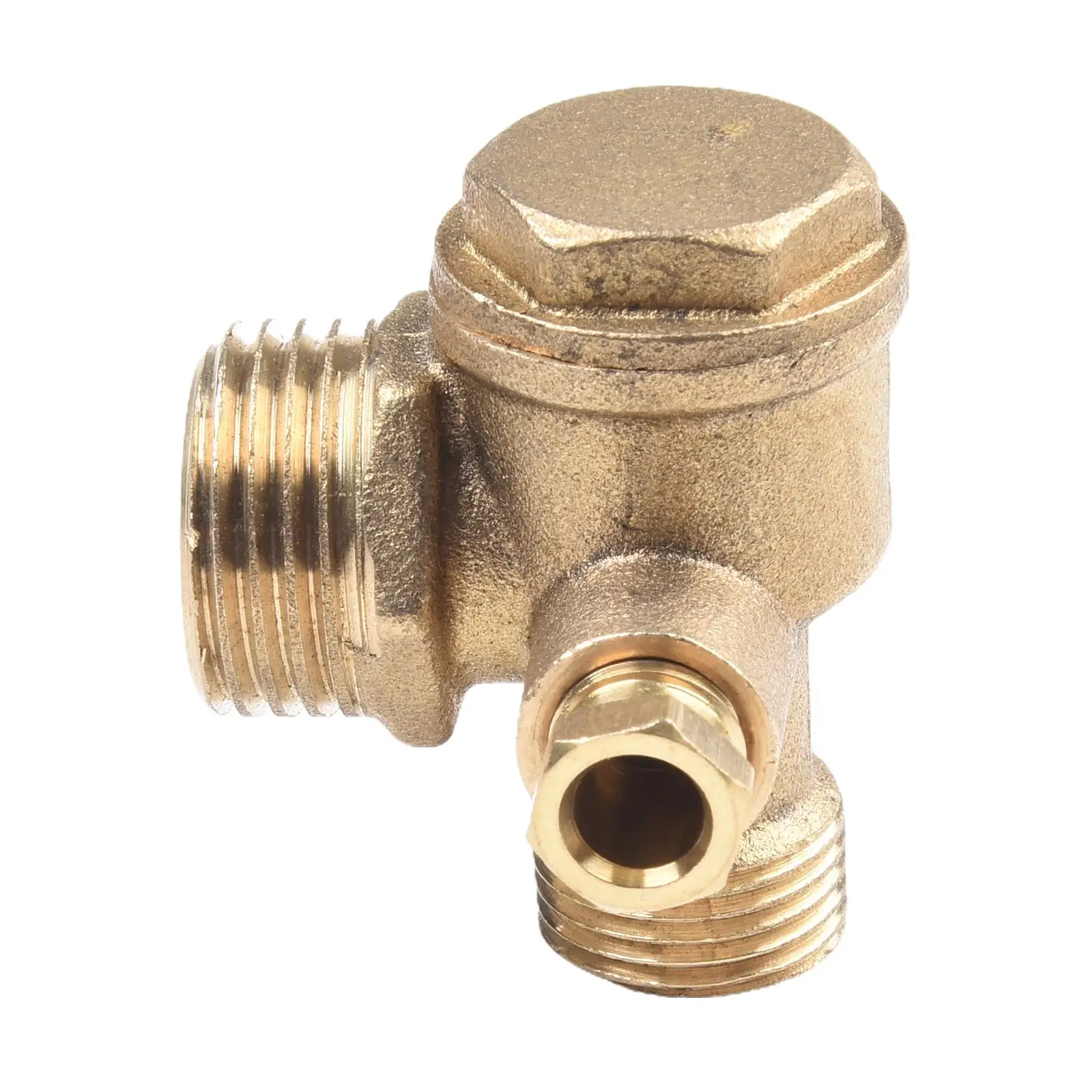 Check Valve Connector Tool for Air Compressor, Brass Material, Reliable Performance, Protects Compressor Piston Pump