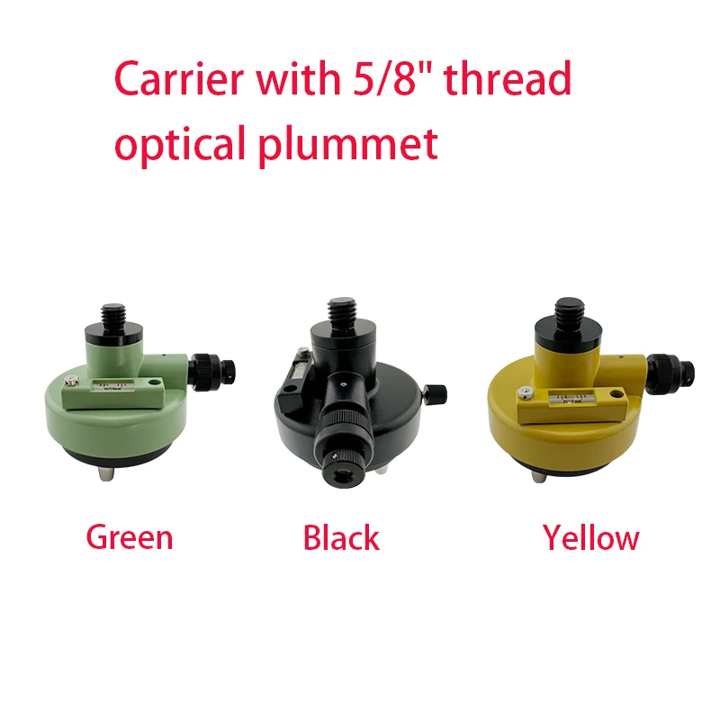 Black Yellow Green Rotating Adapter For Prisms GPS Surveying Carrier With Optical Plummet 5/8