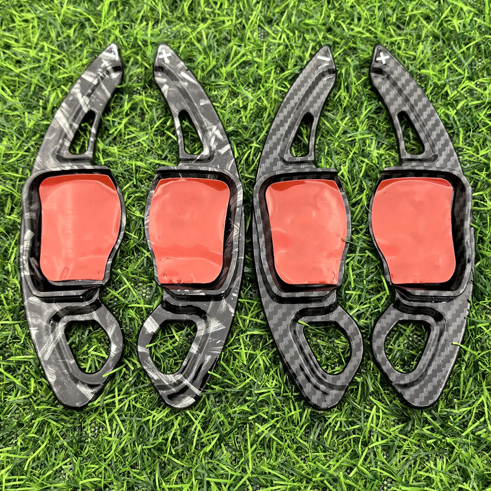 For Volkswagen Golf 5 Golf 6 Jetta Passat Polo Scirocco Accessories Carbon Fiber Steering Wheel Paddle Shifter DSG Extension view 2