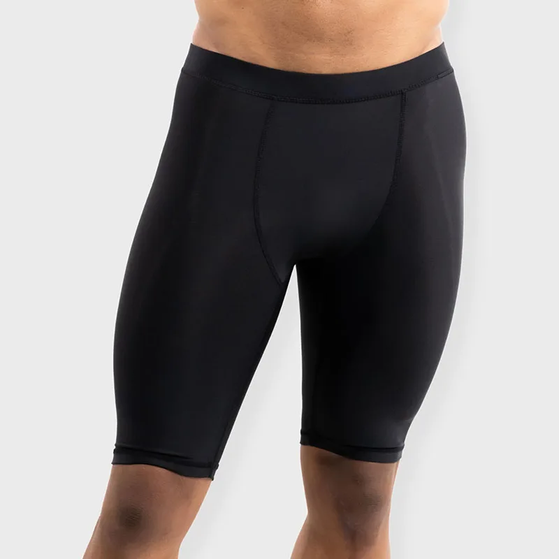 

Solid Color Men's Training Tight Shorts Breathable Quick Drying High Elasticity Tight Pants Fitness Running Basketball Leggings