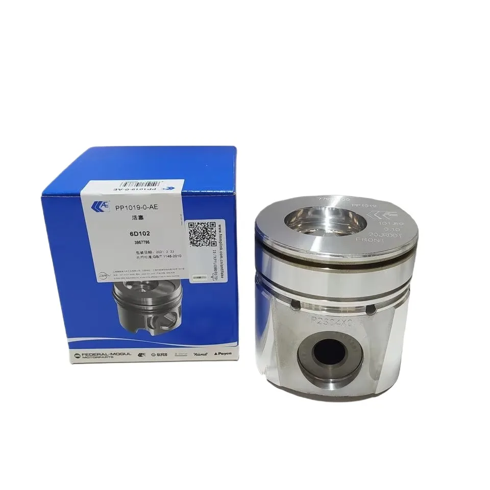 Original High Quality Diesel Engine Federal Mogul 3957795 Piston With Pin 6BT 6D102 101.89mm For Excavator Overhaul Parts