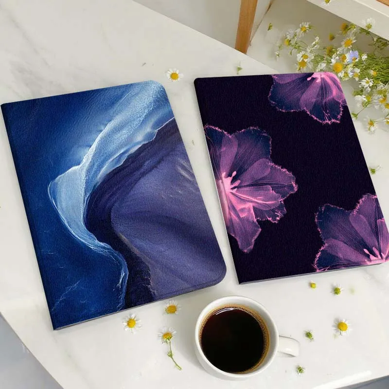 

Blue Abstract Curved Texture Gift Tablet Case For Huawei Honor MatePad MediaPad Air 5 6 7 11 V6 V7 V8 V9 X9 X8 T10 T10s C5e T5