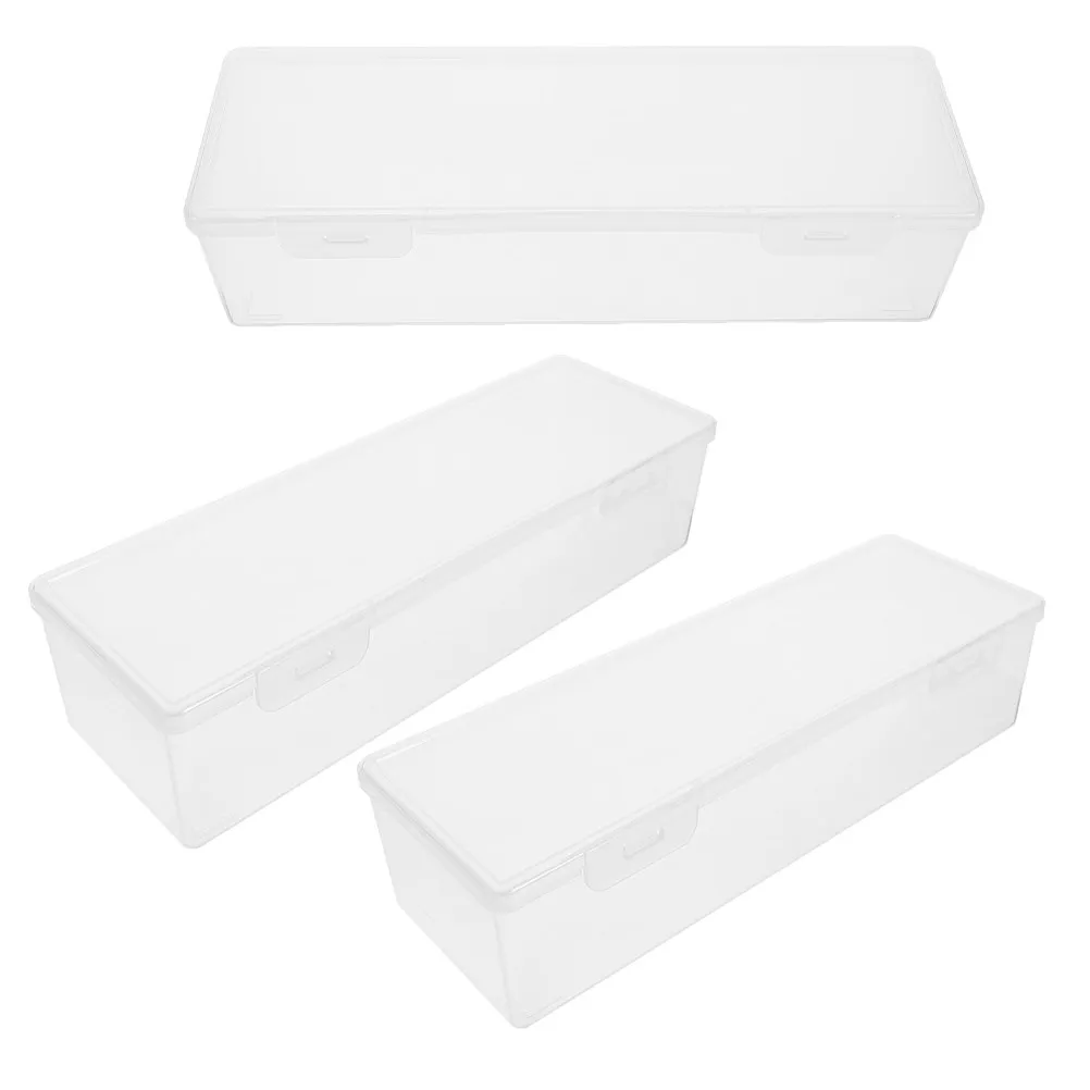 

3Pcs Food Fresh Keep Box Refrigerator Noodles Pasta Crisper Rectangular Sealing Storage Container Fridge Organizer Kitchen